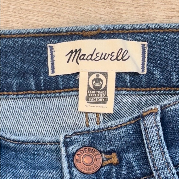 Madewell Slim Demi Boot Raw Hem Ankle Jeans Size 27 - Picture 6 of 11